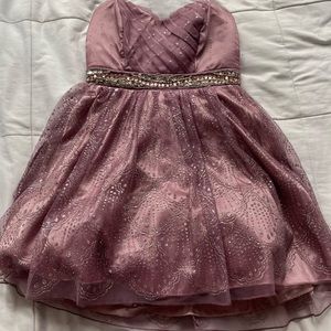 Purple detailed dress
